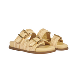 Naomi Flat Sandal in Natural
