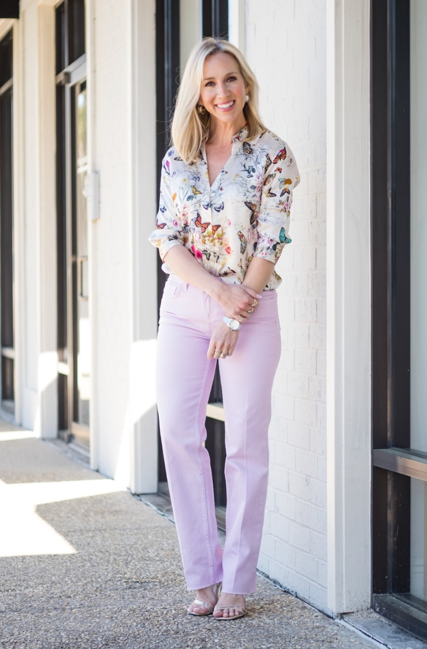 Milana Low Rise Stovepipe in Pale Orchid