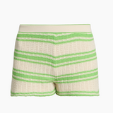 Olympia Short in Bright Lime Stripe - Lukka Boutique
