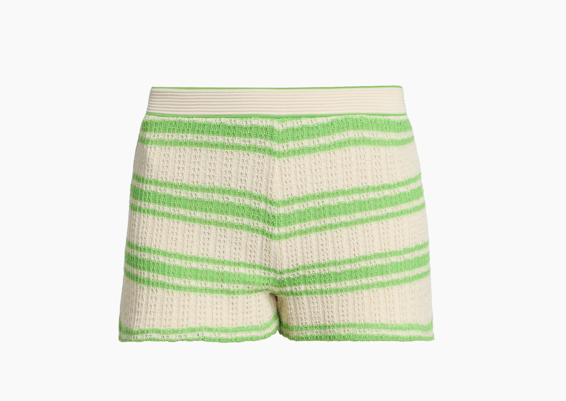 Olympia Short in Bright Lime Stripe - Lukka Boutique