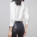 Dani Silk Blouse in Ivory - Lukka Boutique