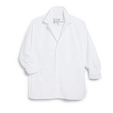 Continuous Button-Up Shirt in White Superluxe