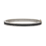 Industrial Finish Ribbed Metro Hinge Bracelet - Lukka Boutique