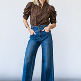 Cropped Liv Jean in Medium Wash