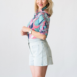 Sasha Denim Shorts in Light Blue