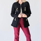 Adrina Jacket in Black - Lukka Boutique