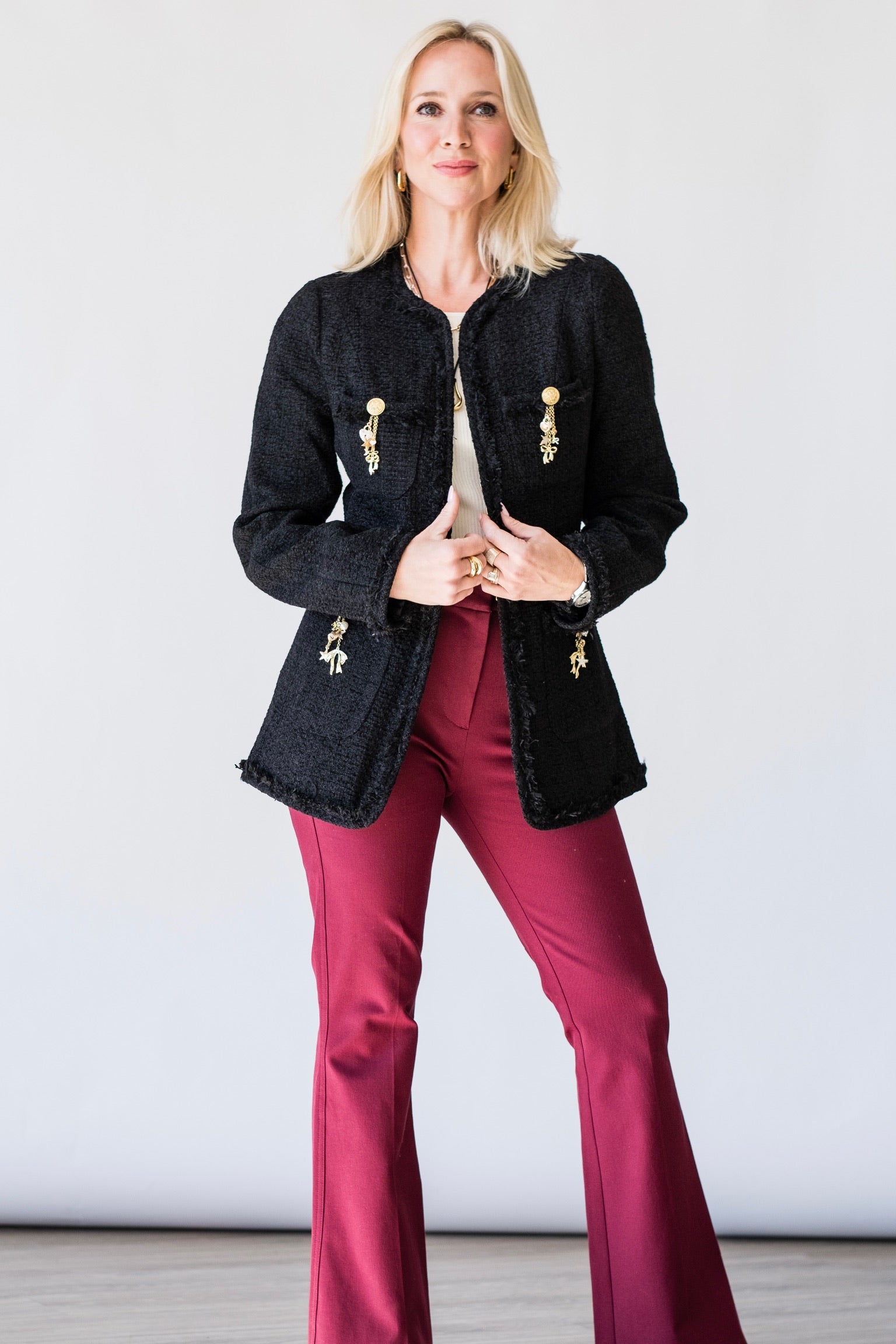 Adrina Jacket in Black - Lukka Boutique