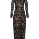 Lindsay Off Shoulder Lace Dress in Black - Lukka Boutique