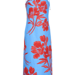 Chelsea Dress in Flora Shadow Sky - Lukka Boutique