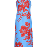 Chelsea Dress in Flora Shadow Sky - Lukka Boutique