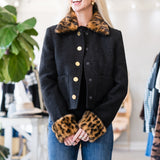 Benicio Jacket in Cloud Tweed Black