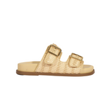 Naomi Flat Sandal in Natural