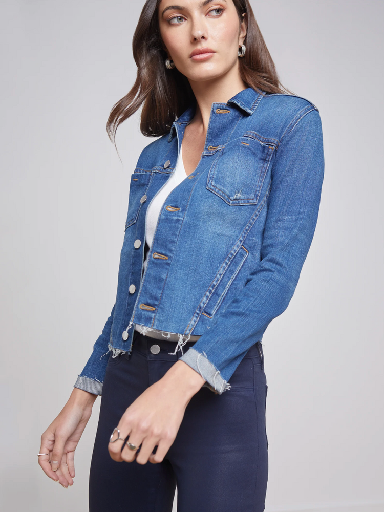 
                  
                    Janelle Slim Raw Jacket in Ithaca
                  
                