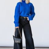 Jodie Sweater in Bright Cobalt - Lukka Boutique