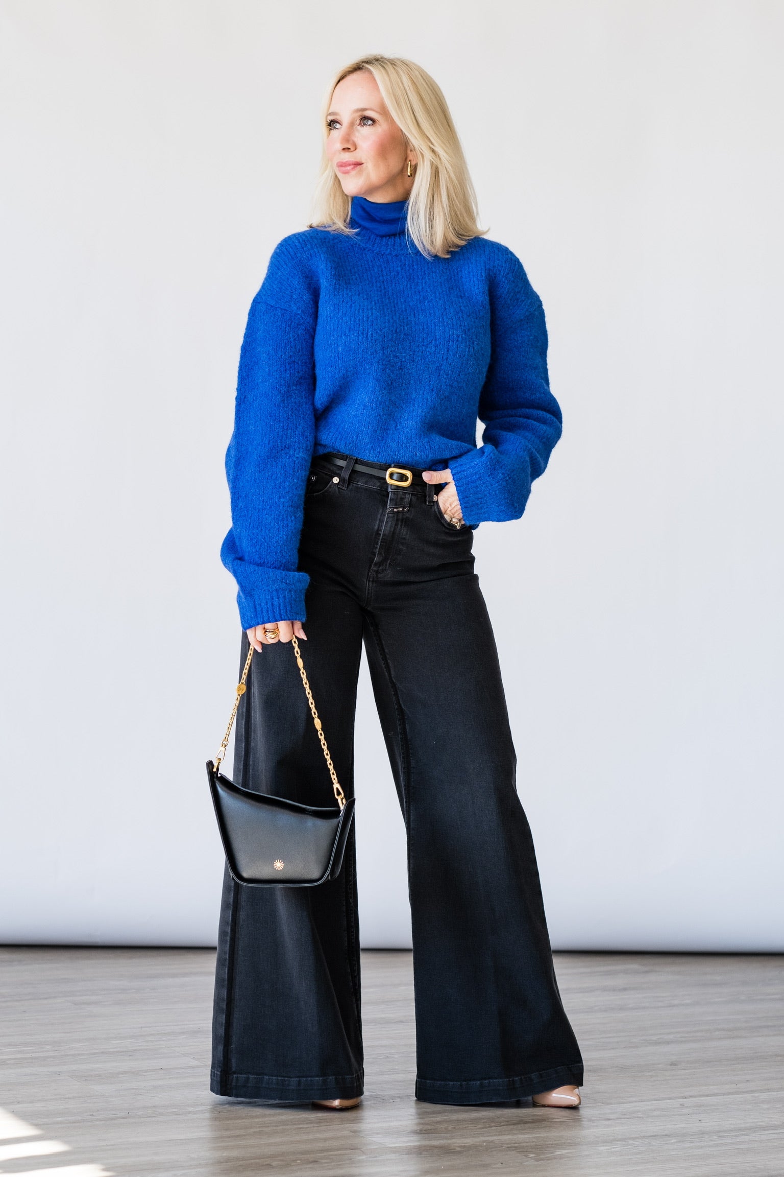 Jodie Sweater in Bright Cobalt - Lukka Boutique
