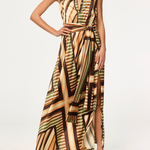 Anabella Dress in Geo Scarf - Lukka Boutique