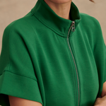 Ritchie Short Sleeve Sweatshirt in Verdant Green - Lukka Boutique