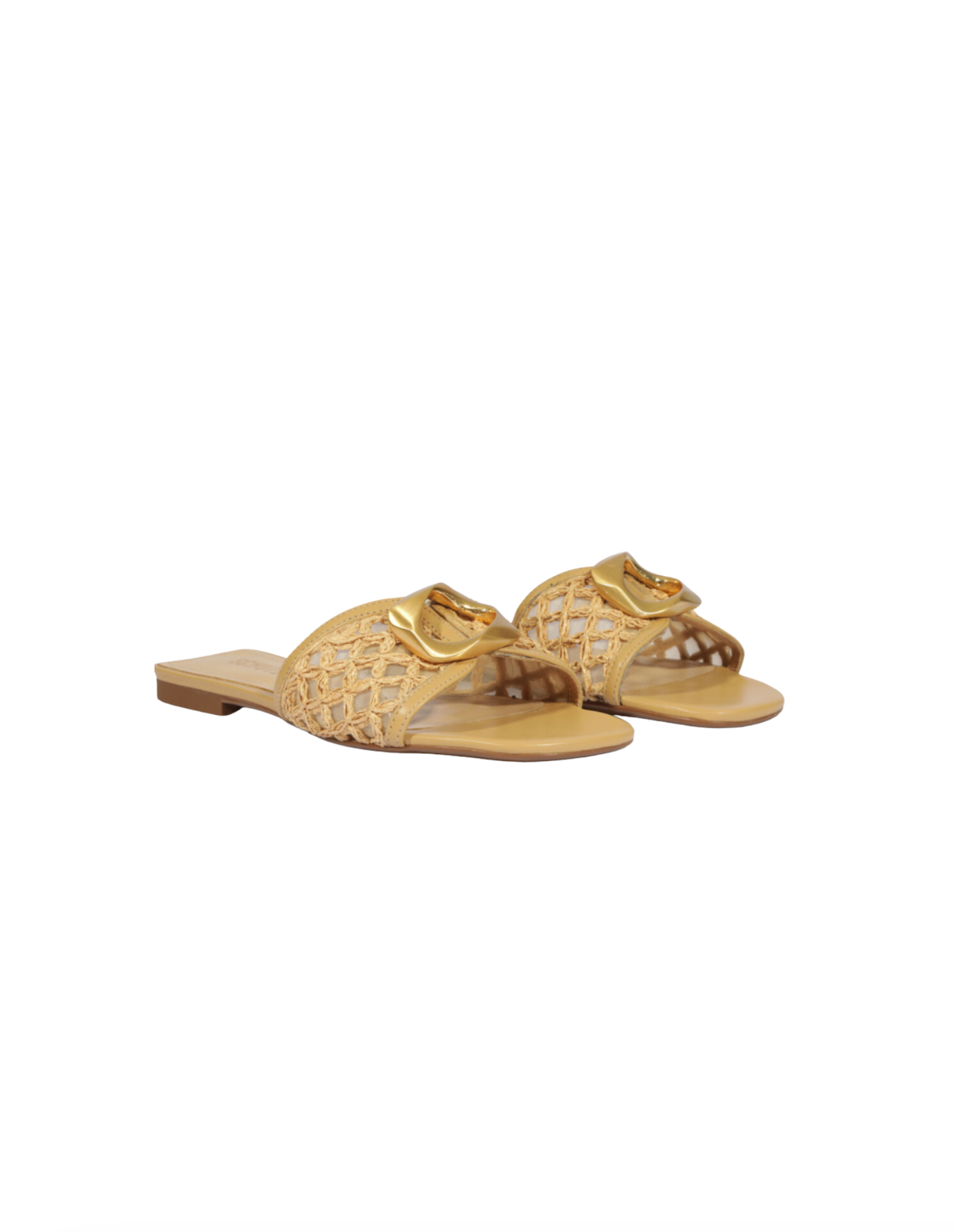 Olga Embroidered Flat Sandals in Carmelo