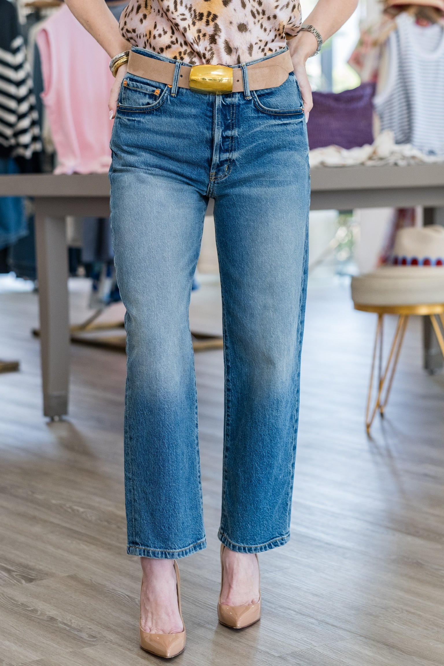 Ellen Bow Leg Jean in Nova - Lukka Boutique