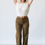 The Refined Pant in Tree Moss - Lukka Boutique