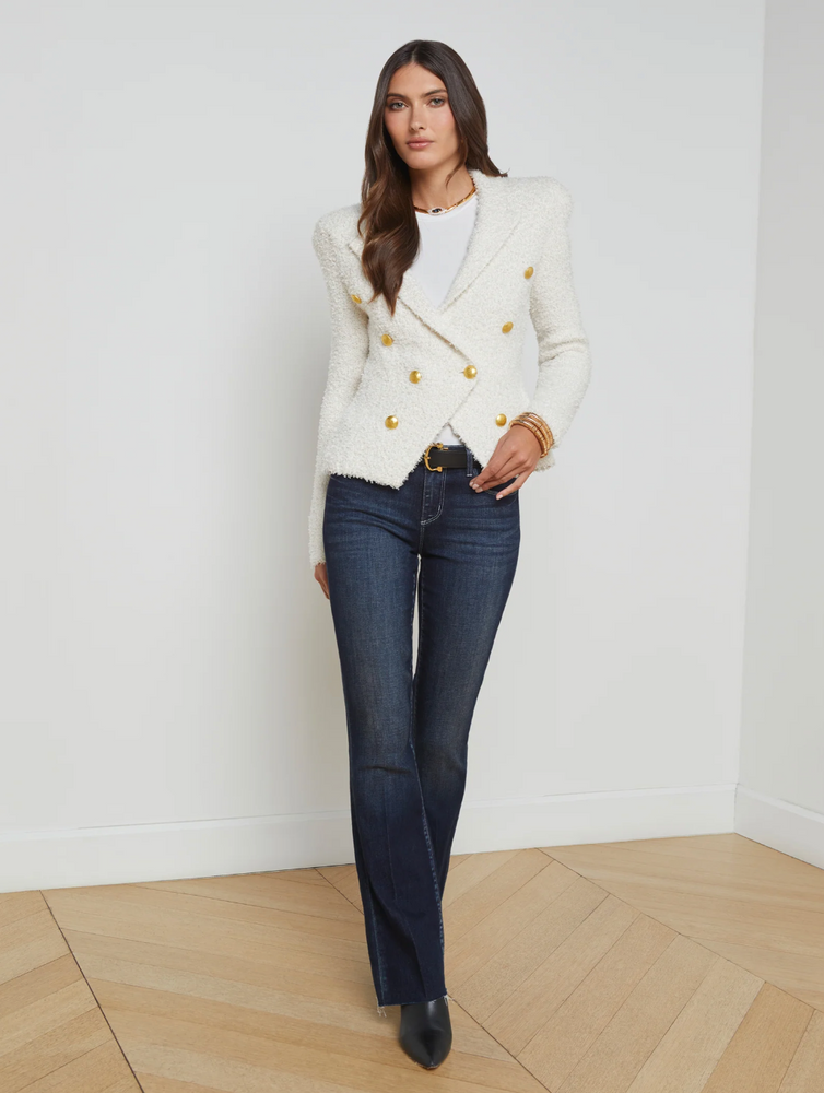 
                  
                    Bethany Knit Blazer in Ivory
                  
                