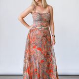Rasha Shirred Tank in Paisley