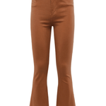 Kendra Coated Crop High Rise Flare - Lukka Boutique