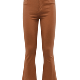 Kendra Coated Crop High Rise Flare - Lukka Boutique