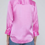 Dani 3/4 Sleeve Blouse in Fuchsia - Lukka Boutique