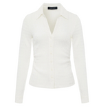 Juno Textured Button Front