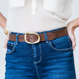 VT Chocolate Gold Plated Belt