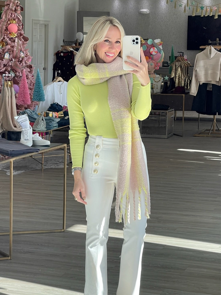 
                  
                    Eviva Mock Neck Sweater in Lemony
                  
                