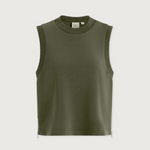 Shea Crop Tank in Thyme - Lukka Boutique