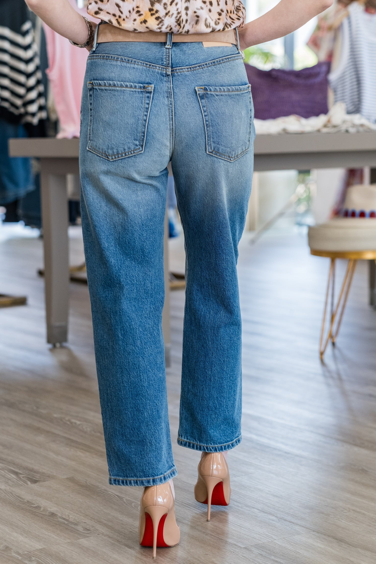 Ellen Bow Leg Jean in Nova - Lukka Boutique