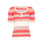 Claras Short Sleeve Tee in Multicolor - Lukka Boutique