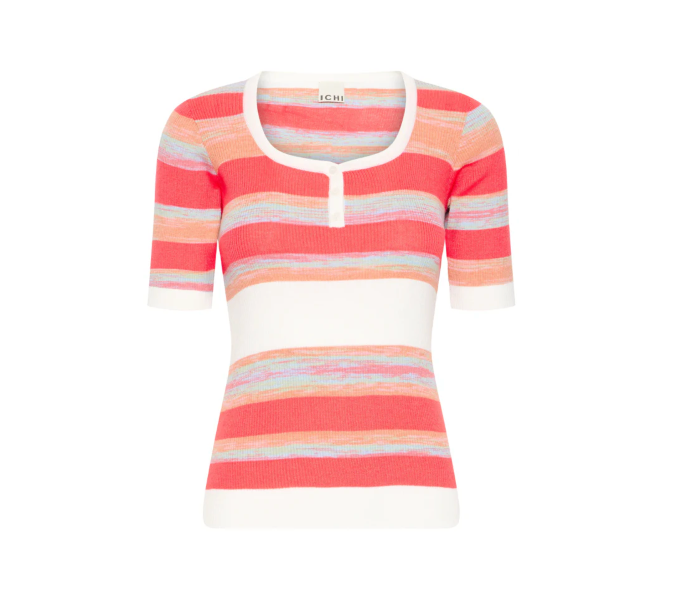 Claras Short Sleeve Tee in Multicolor - Lukka Boutique