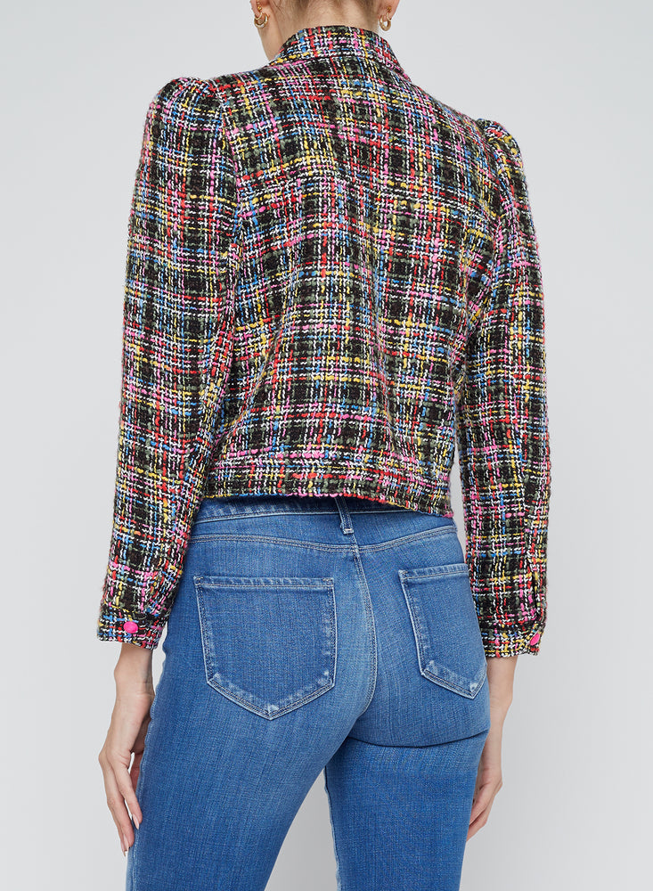 
                  
                    Kasey Bracelet Sleeve Jacket in Multi Tweed
                  
                