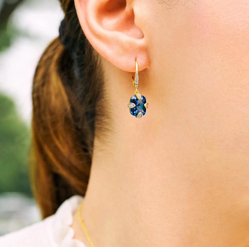 Coastal Hues Lever Back Drop Earrings - Lukka Boutique