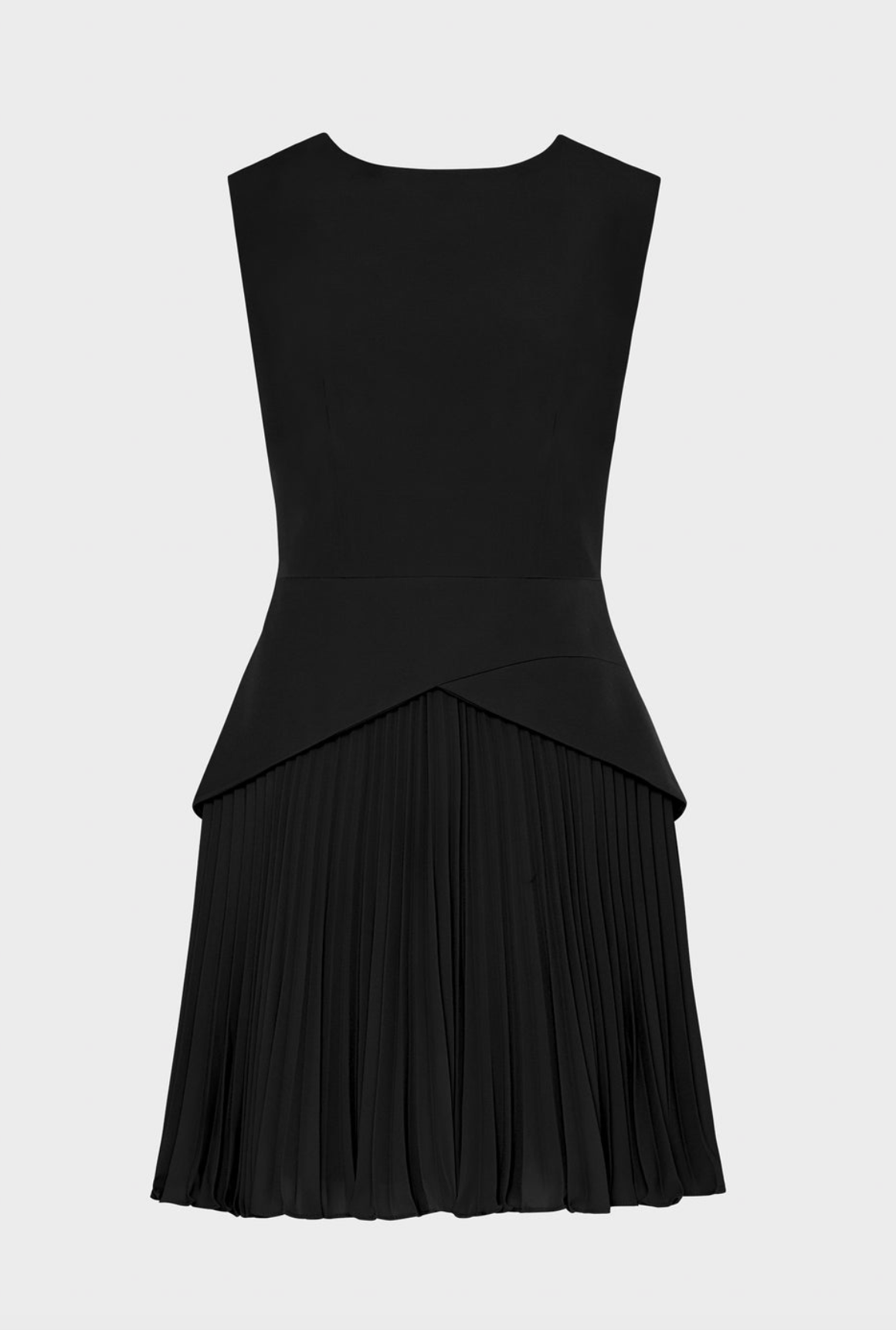 Haddy Pleated Mini Dress in Black - Lukka Boutique
