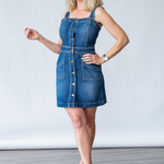 Tammy Dress in Medium Wash - Lukka Boutique