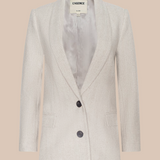 Amelie Blazer in Cappuccino/Ivory Tweed