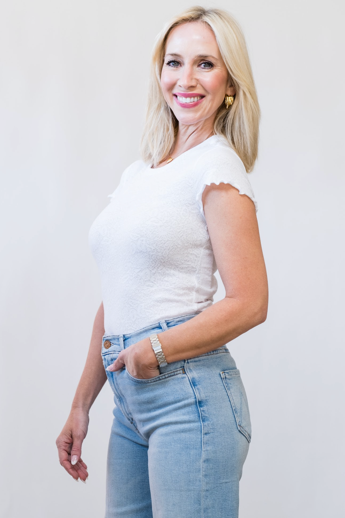 CTN Jacq Short Sleeve Teen White - Lukka Boutique