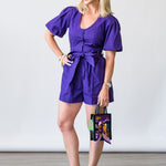 Devin Romper in Petunia - Lukka Boutique