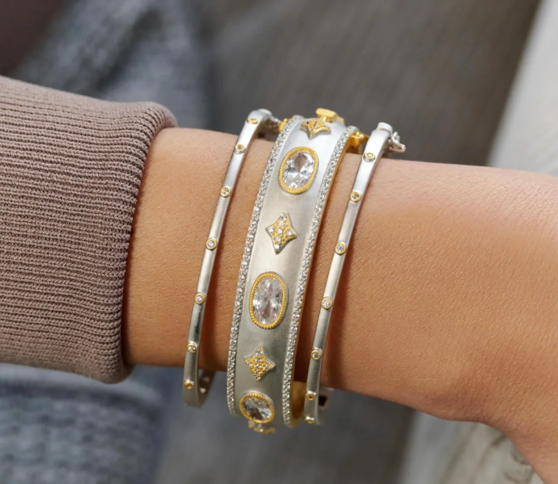 Oh So Gorgeous Wide Hinge Bangle - Lukka Boutique