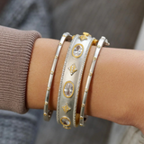 Oh So Gorgeous Wide Hinge Bangle - Lukka Boutique