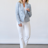 Brooke Blazer in Blue Fog - Lukka Boutique