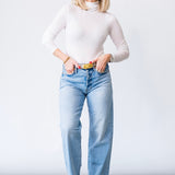 Ellen Bow Leg Jean in Euclid