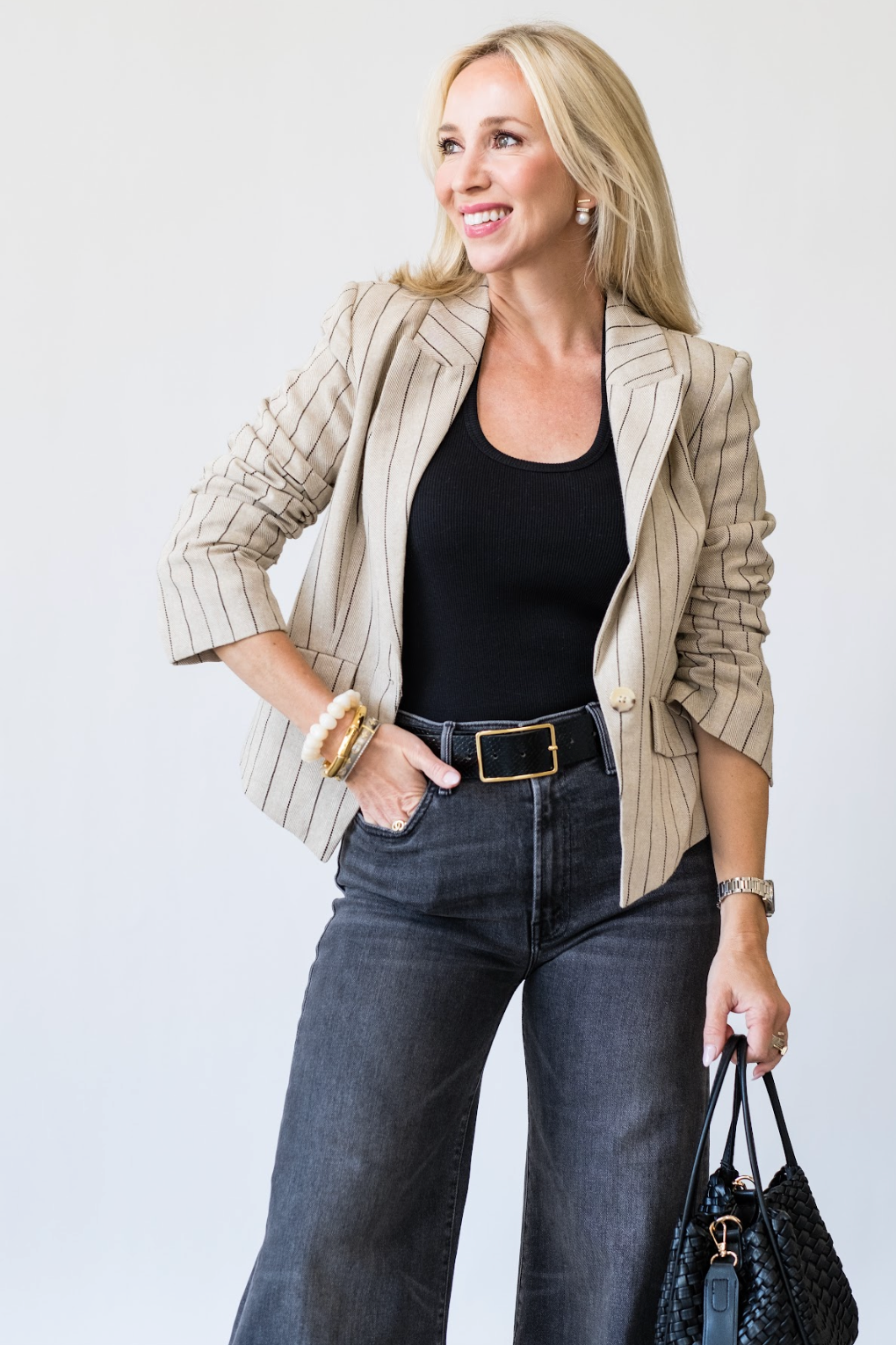 Rose Dickey Blazer in Khaki - Lukka Boutique