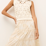 Thea Shell Top in Ecru