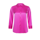 Dani 3/4 Sleeve Blouse in Fuchsia